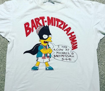 I had a cow at Michael's Bart Mitzvah 5-4-91